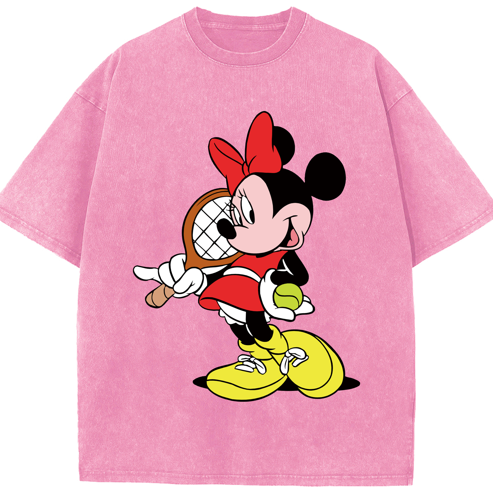 （画像用） ミッキーマウス Mickey Mouse 綿100% ヴィンテージ風 半袖Tシャツ（フロントプリント）